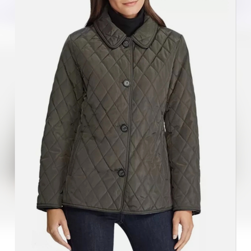 Ralph Lauren Quilted Women's Jacket Color Dark Moss Size Small NWT